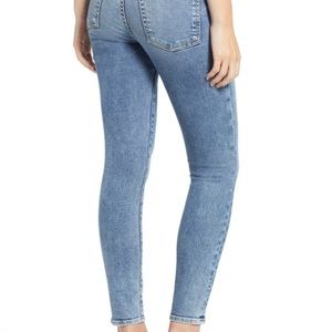 7 For All Mankind Luxe Vintage the high waist ankle skinny stretch denim jeans